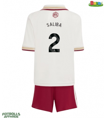 Arsenal William Saliba #2 Tredjeställ Barn 2025-26 Kortärmad (+ Korta byxor)